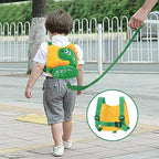 Accmor Toddler Harness Leash with Anti Lost Wrist Link, Cute Dinosaur Kids Harnesses with Wristband Bracelet Leashes Strap Tether for Baby Boys Walking (Yellow)