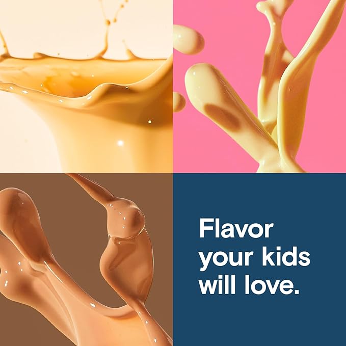 KATE FARMS Organic Kids Nutrition Strawberry Shake, 8g Protein, 27 Vitamins and Minerals, Meal Replacement, Gluten Free, Non-GMO, 8.45 oz (12 Pack)