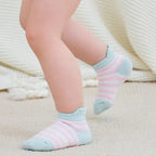 Zaples Baby Non Slip Grip Ankle Socks with Non Skid Soles for Infants Toddlers Kids Boys Girls