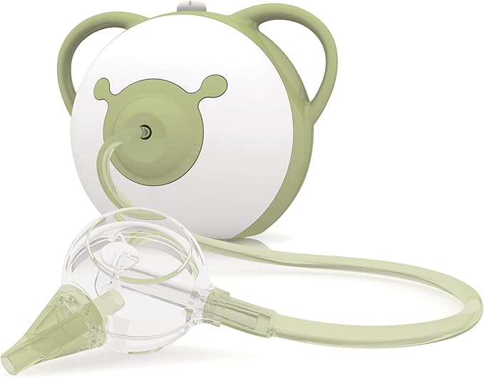Nosiboo Pro Nasal Aspirator for Babies | Electric Nose Sucker | Made in EU | Adjustable Suction Power | Premium Quality | Award-Winning Design (Sage, 7,8x6,38x6,77 Inch)