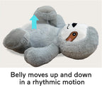 Breathing Stuffed Animal,Soothing Stuffed Animal for Anxiety Relief with Realistic Breathing Motion, Calming Music, Gentle Lights,Machine Washable,Ideal for Baby Adult and Relaxation (Sloth)