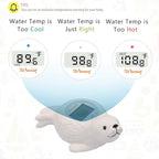 Doli Yearning Upgrade Baby Bath Thermometer Room Temperature| Water Thermometer|Kids' Bathroom Safety Products| Baby Bath(Seal Shape)℃/℉, LCD