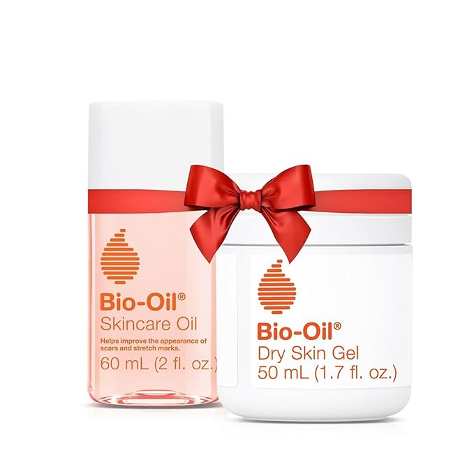 Bio-Oil Travel Skincare Bundle for Scars, Stretch Marks, and Dry Skin, Includes Skin Care Oil (2 oz) and Dry Skin Gel (1.7 oz)