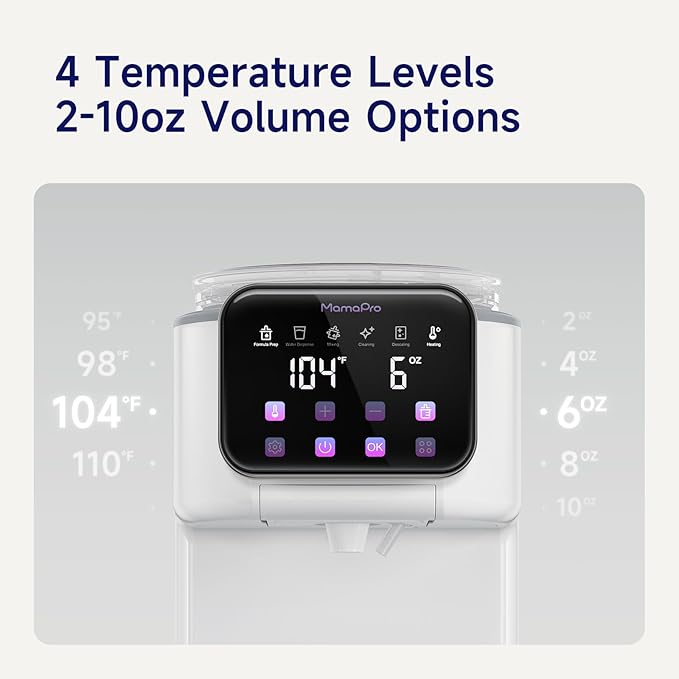 PureMix Baby Formula Dispenser - Formula Maker - Automatic Powder Blending with Accurate Temperature Control, Compatible with Most Formula Brands and Bottle Sizes