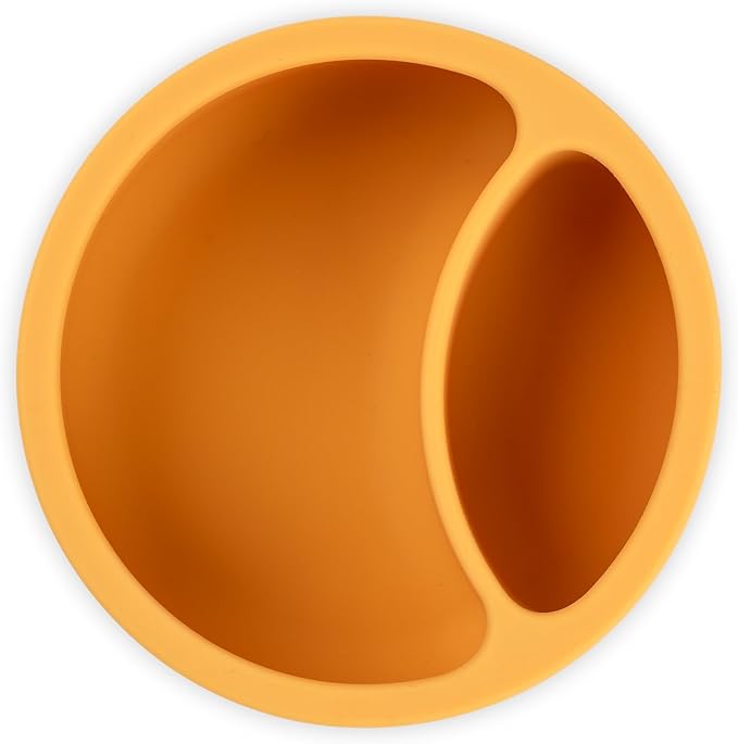 Bella Tunno Silicone Suction Bowl & Spoons for Toddlers & Babies, Food Grade BPA Free Silicone, Non Slip Base, Microwave & Dishwasher Safe, Ideal Baby-Led Weaning Bowl, Miss Mess/Love First Bite