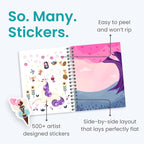 Princess Sticker Book Activity for Kids, A Magical World by Cupkin, Toddler Airplane Travel Essentials, 500+ Stickers for Kids 12 Scenes + Coloring Book Pages, Princess Gift, Crafts Ages 2-8