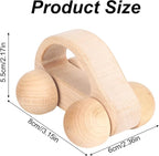 BOXOB Wooden Toys Cars, VehicleToy for Fine Motor Skill Development Wood Baby Push Race Car for Kids Toddlers Baby Boy Girl Birthday Nursery Decor Gift (Color 1)