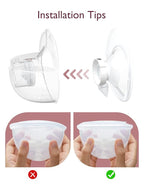 Momcozy Full Set Collector Cup Only Compatible with Momcozy M5 NOT for Others. Original M5 Breast Pump Replacement Accessories (160ml, with Double-Sealed Flange 24mm)