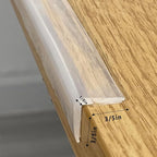 Edge Protector 100% Silicone, Baby Proofing Clear Table Corners Guards, Pre-Taped Adhesive Soft for Kids Proof Safety, Wall Furniture Bumper