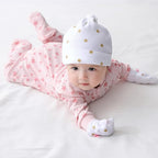 Newborn Baby Boy Girl Caps Mittens Socks Set Cotton Baby Essentials Accessories (Hats+Gloves+Socks)