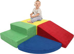 Large Baby Climbing Blocks – 6 Pcs Climbing Toys for Toddlers - Ultra High Density Soft Foam Play Gym Equipment Easy Wash for Indoor Nursery, Classic (Classic, 4-Piece)