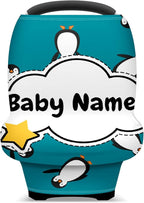 Baby Car Seat Stroller Cover Nursing Cover New Mom Breastfeeding Scarf Soft Stretchy Infant Carrier Cover Car Canopy Coverage