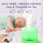 Diffusers for Essential Oils Large Room 500ML+6 Oil Set, Bluetooth Speaker+Remote+8 RGB Lights Essentail Oil Diffuser, Easy to Use & 23Db 100% Quiet Oil Diffuser Large Room, Diffusers for Home
