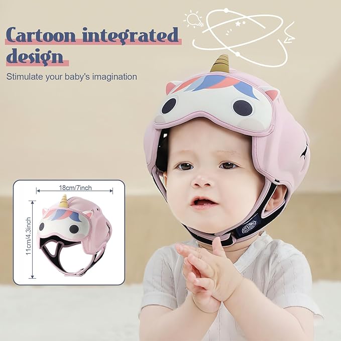 MamboBaby Head Protector Helmet, Breathable Baby Head Protector for Crawling and Walking, Infant Soft Helmet, Anti-Collision, Ultra-Lightweight, Expandable and Adjustable Age 10-24 Months