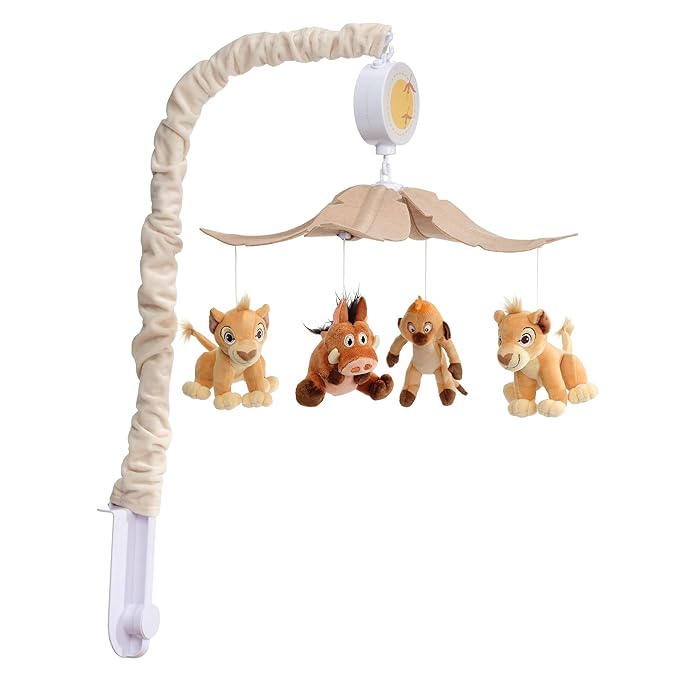 Lambs & Ivy Disney Baby Lion King Safari Musical Baby Crib Mobile Soother Toy