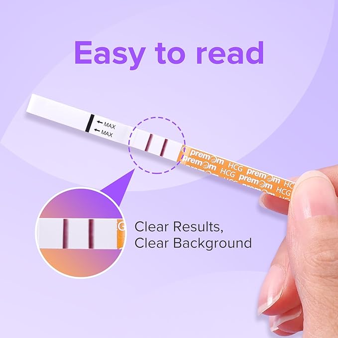Premom Pregnancy Test Strips - Early Detection Pregnancy Test Kit Powered by Premom Ovulation Predictor APP (50 Count)