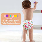 Baby Cotton Training Pants 6 Packs Toilet Training Underpants Absorbent Toddler Potty Training Underwear 2T-5T