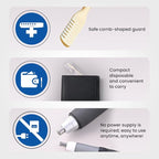 NIKKEN HANAGETTER Nose Hair Remover 3-Pack – Painless Manual Tweezers, Precision Stainless Steel, Made in Japan