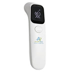 Amplim Forehead Thermometer | No-Touch, FDA-Cleared, Medical-Grade Infrared | 1-Second Read with Audible Fever Alert | Accurate Digital Infrared Thermometer for Adults, Kids, Baby