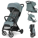 Inglesina Quid³ Stroller, Galaxy Gray - Compact Reclining Travel Stroller for Baby & Toddler 0-55 lbs, One Hand fold, Car seat Compatible, Airplane Overhead, Lightweight, Foldable, XL UPF 50+ Canopy