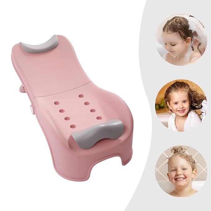 Adjustable Children's Shampoo Chair is Suitable for 0-5 Years Old Bath Seat Bathtub Household Foldable Moisture-Proof Clothes Design
