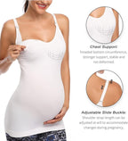 Nursing Tank Tops for Breastfeeding - Pregnancy Must Haves Maternity Camisoles with Built in Bra