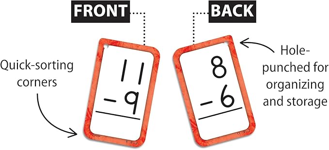 Teacher Created Resources Subtraction 0–12 Flash Cards (EP62034)