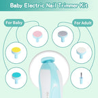 Baby Grooming Kit, Electric Safety Nail Trimmer Baby Nursery Kit，Infant Safety Care Set with Hair Brush Comb Nail Clipper Nasal Aspirator,Baby Essentials Kit for Newborn Girls Boys (20 Pc Green Kit)