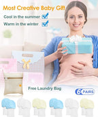 Newborn Baby Mittens Anti Scratch Baby Mittens No Scratch Mittens Baby Gloves for 0-6 Months Boys Girls(6 Pairs)