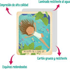 Menique Brilla Memory Matching Game – Spanish Edition – 80 Cards (40 Pairs) with Positive Affirmations for Brave Girls – Mindful Matching Game in Spanish for Confidence and Self-Love