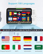 Upgrade Video Baby Monitor with Camera and Audio 6" Large Screen, 35-Hrs Battery, No WiFi Baby Monitor, Remote Pan/Tilt/Zoom Camera, 2-Way Talk, Night Vision, Temperature, 1000ft Range