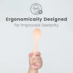 Miniware Silicone Baby Spoon for Training - BPA Free Baby Utensils - Baby Spoons Self Feeding 6 Months | 100% Food Grade Silicone - Modern & Dishwasher Safe Toddler Spoons (Grey and Peach, 2 Pack)