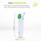 bblüv - Orä - Non-Contact Digital Infrared Thermometer, Ear Thermometer - 5 in 1 in LED Display, for Babies, Children, and Adults Tracking Fever Indicator – Fast 1 Second Temperature