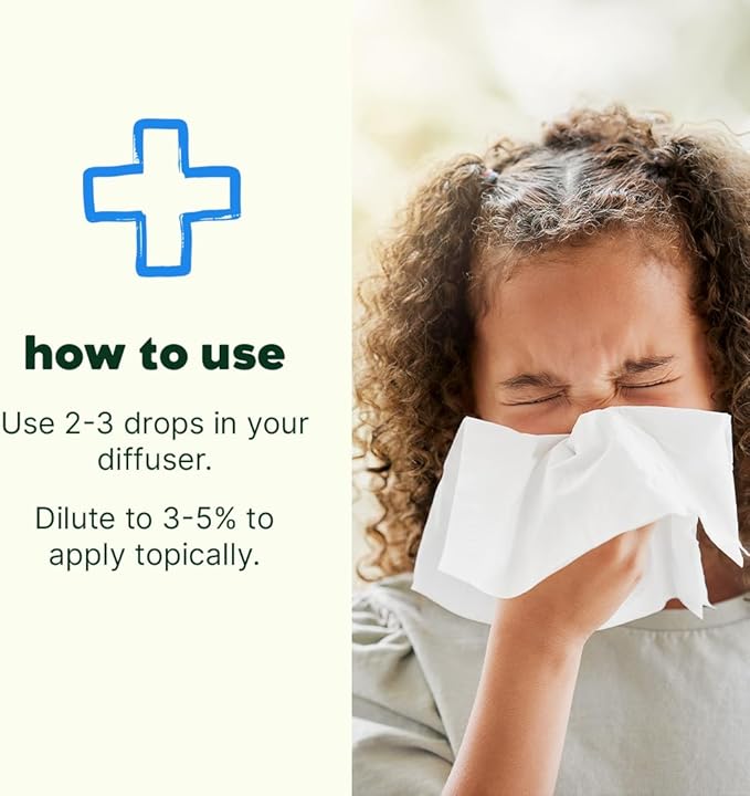 Plant Therapy KidSafe Sneezy Stop Essential Oil Blend 10 mL (1/3 oz) 100% Pure, Undiluted, Therapeutic Grade