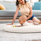 Baby Lounger for Newborn: Skin-Friendly & Breathable for 0-12 Months Infant Tummy Time Playtime & Diaper Changes - Portable & Lightweight Cushion for New Parents