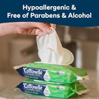 Cottonelle GentlePlus Flushable Wet Wipes with Aloe & Vitamin E, 2 Refill Packs, 168 Wipes Per Pack (336 Total), Packaging May Vary