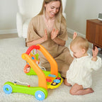 Move2Play, 4-in-1 Baby Play Mat & Activity Center Gym | Walker | Infant Toy for Tummy Time | Birthday Gift for 3, 4, 5, 6, 7, 8, 9, 10, 12 + Month Old Boys & Girls (Yellow)