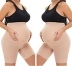 Seamless Maternity Shapewear, Prevent Thigh Chaffing, Pregnancy Belly Support, S-5XL