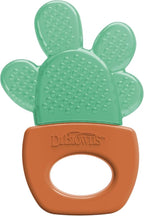 Dr. Brown's AquaCool Water-Filled Teether, Cooling Baby Teether Toy for Sore Gums, Green Cactus, BPA Free, 3m+, 2-Pack