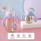 POTATO Sippy Cups For Toddlers with Straw Spill Proof, PPSU Learner Cup with Handle for Babies, Water Bottle for Baby 6 Months with 2 Type of Spout, 6 Ounce Green