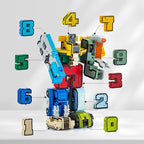 Number Transforming Toys, Alpha Bot Military Transforming Robet Toy for Tollders Montessori Teaching, School Classroom STEM Learnnig Toys for Boys 3 4 5 Years Old