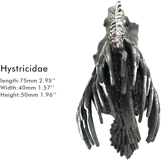 FUNSHOWCASE African Jungle Animals Hystricidae Toy Figure Realistic Plastic Figurine Height 2.4-inch