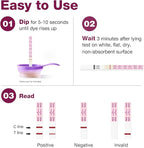 Easy@Home Pregnancy Test Strips Kit: 10 Pack hCG Test Strips - Early Detection Home Pregnancy Strips Bulk