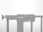Safety 1st Easy Install Baby Gate for Doorways, Auto-Close Pressure-Mounted Magnetic Latch, Indoor Dog Gates, No Drilling, Fits 29"-38", Grey