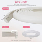 Baby Proof Corners and Edges, (Large 16.5FT Edge +8 Corners) Baby Proofing Corner Guards, Soft Rubber Foam Edge Protector, Furniture Tables Bumper Guard for Baby Safety, Beige
