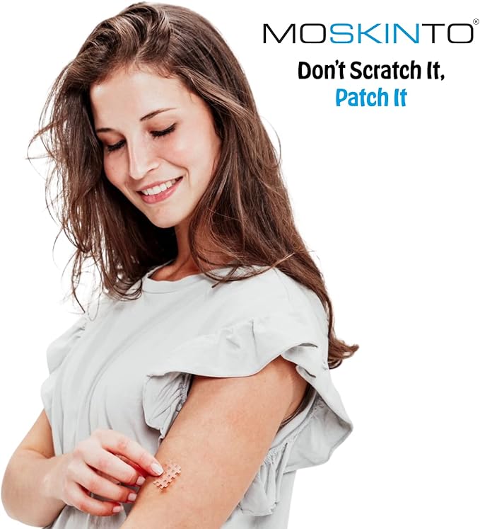 Moskinto The Original Itch Relief Patch, Mosquito Bite Patches for Kids and Adults, Instant Relief Natural Patches for Bug Bites, Travel Pack + Family Pack, Nude & Colorful Patches, 66 Count