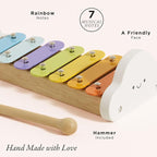 Le Toy Van – Wooden Musical Xylophone | Girl & Boy Colourful Musical Toy with 7 Delightful Sounding Notes – Suitable for 18+ months