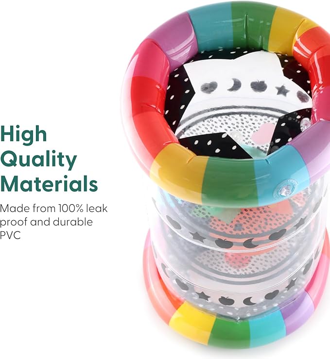 The Peanutshell Inflatable Tummy Time Roller - Crawling Toys for Babies, Soft & Supportive Baby Tummy Time Roller, Water-Friendly Crawling Toys for 6-12 Months - Montessori