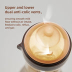 PPSU Natural Breast-Like Bottle with Nipple(3-7 Months),10oz，2pack