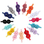 FZBNSRKO Baby Girls Floral Headbands Set,15 Pack Mixed Baby Chiffon Headbands Baby Girl Flower Headband Elastic Hairband for Newborn Toddler Hair Accessories(2 flowers)